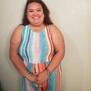 Multi Color Plus Size Jumpsuit - Bold & Vibrant